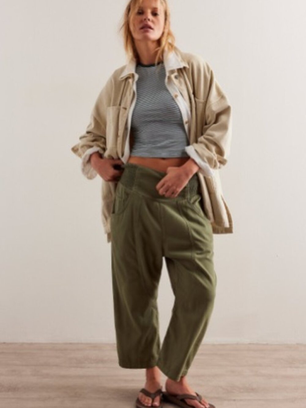 Free People 'We The Free' Lunan Crop Harem Jeans